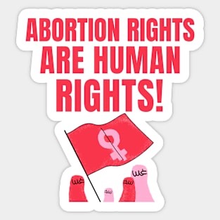 Abortion Rights Are Human Rights Sticker